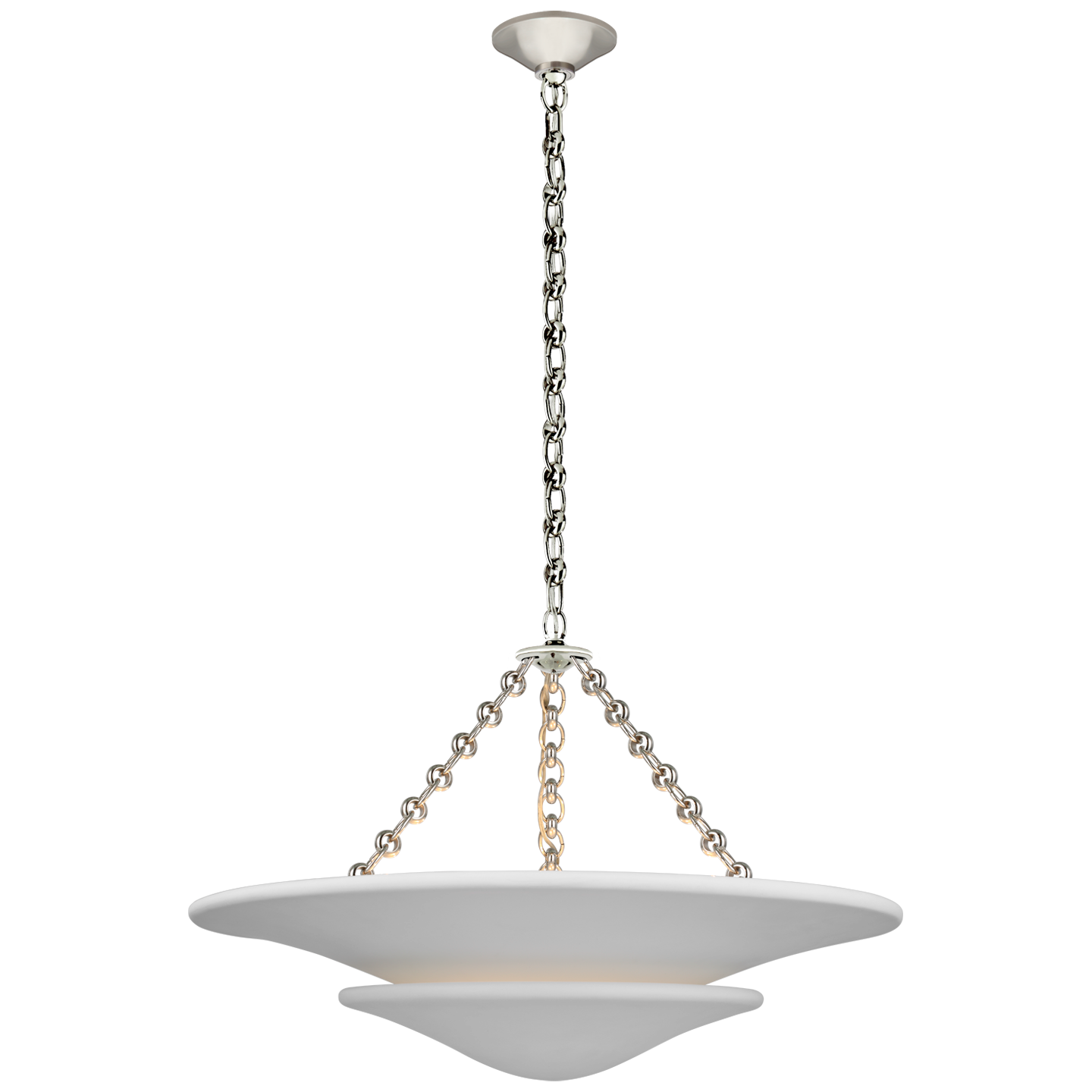 Mollino Medium Nickel Pendant Light