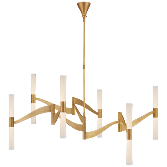 Brenta Large Brass Chandelier