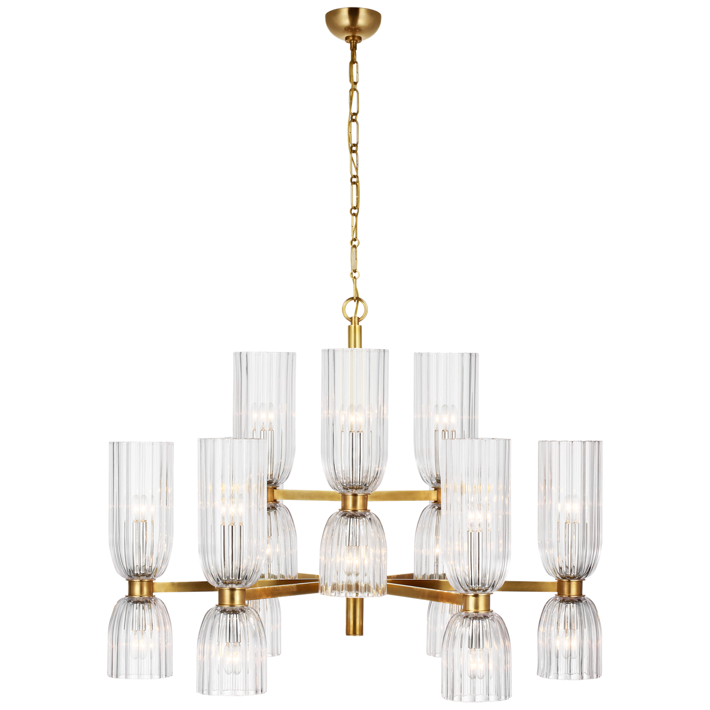 Asaela Medium Brass Chandelier