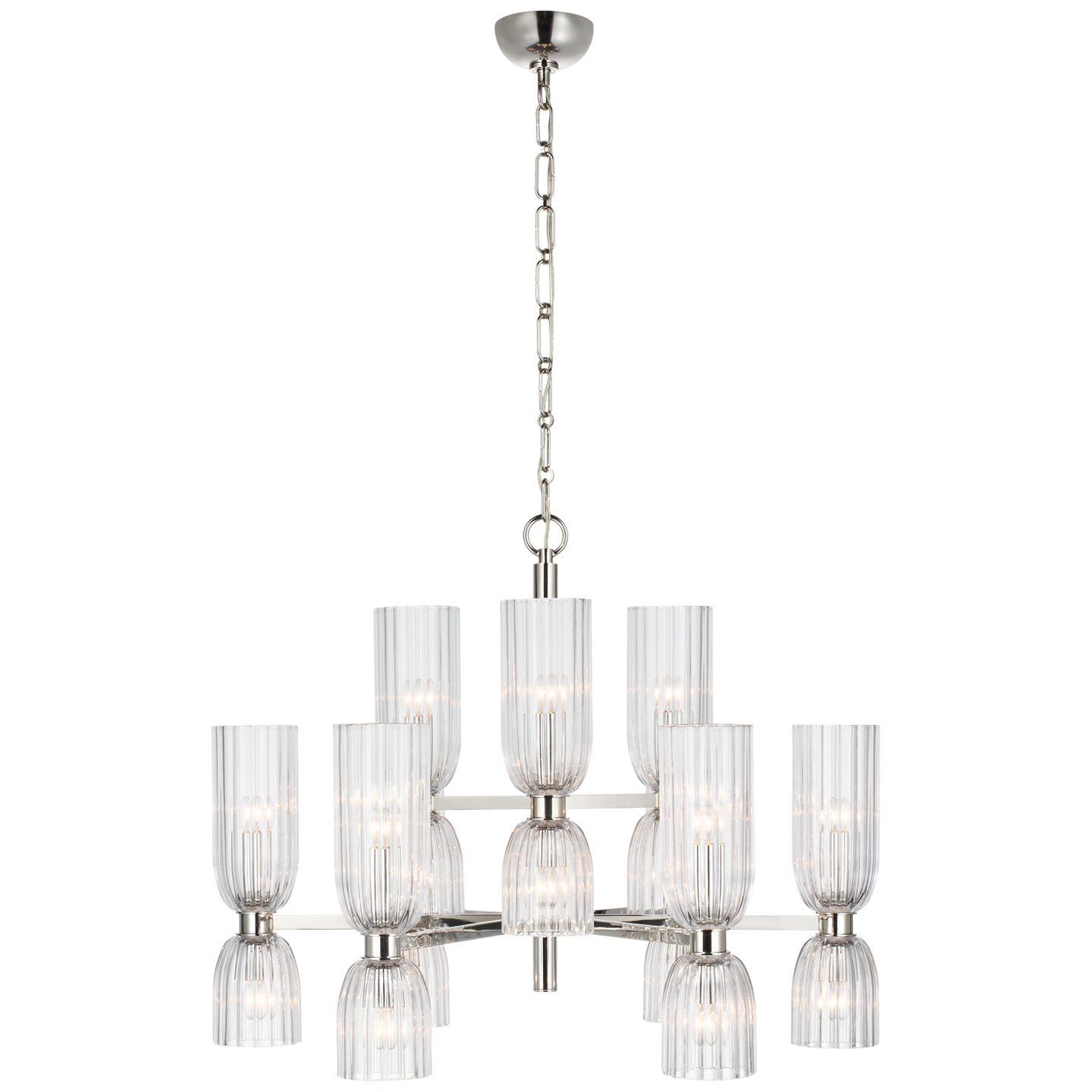 Asaela Medium Nickel Chandelier