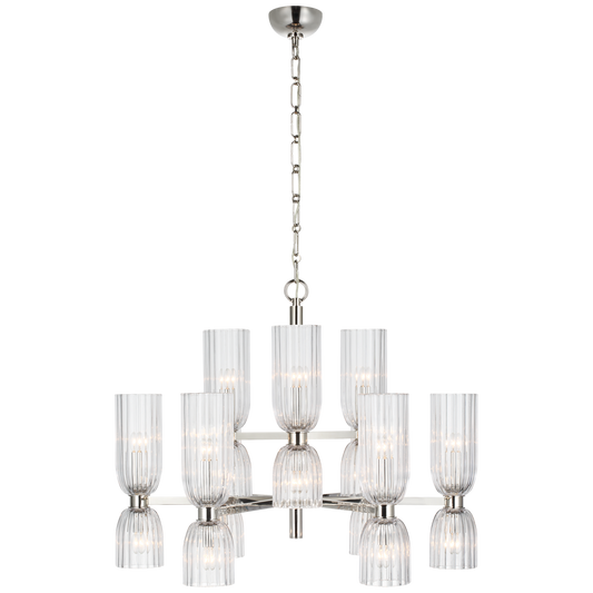 Asaela Medium Nickel Chandelier