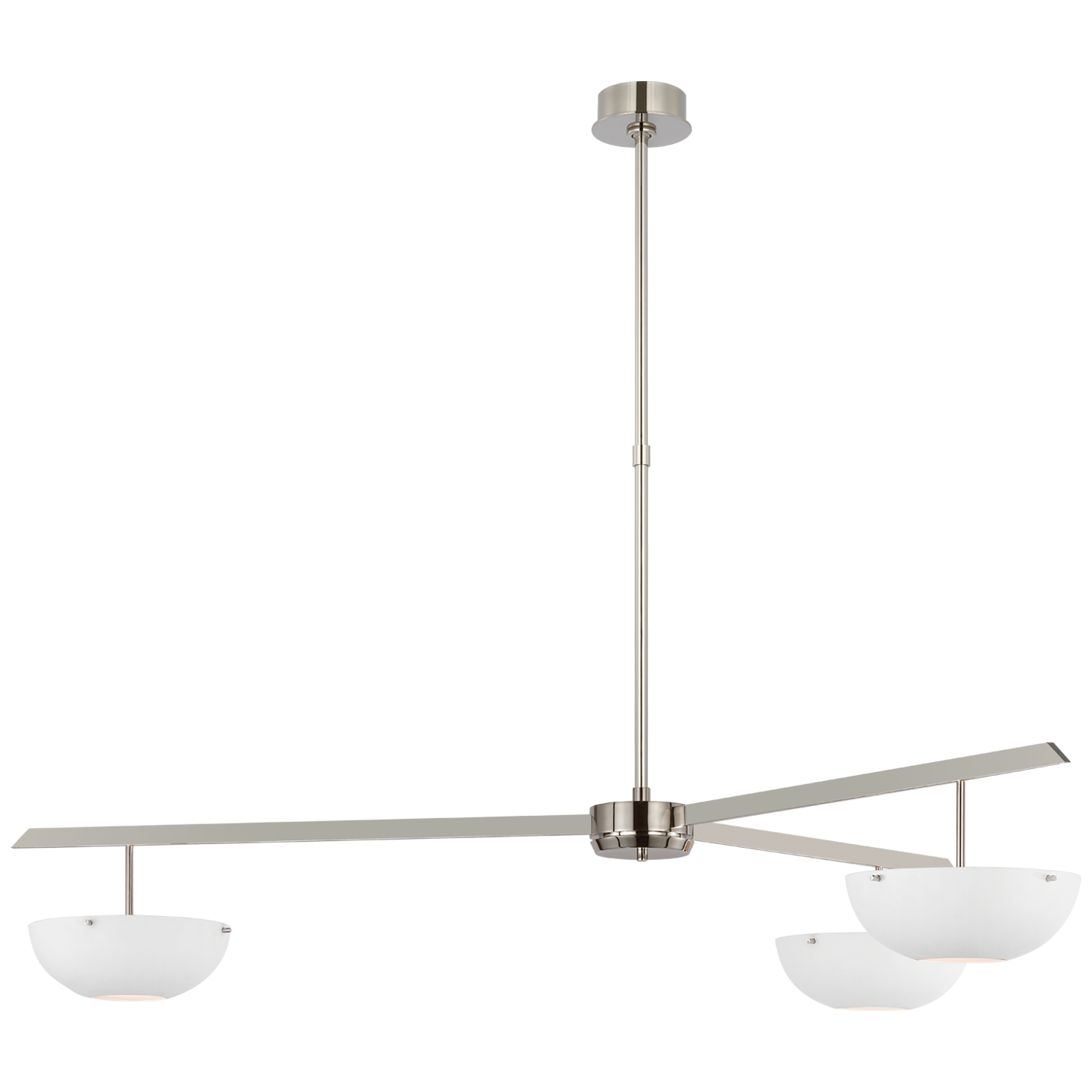 Valencia Extra Large Matte White Nickel Chandelier