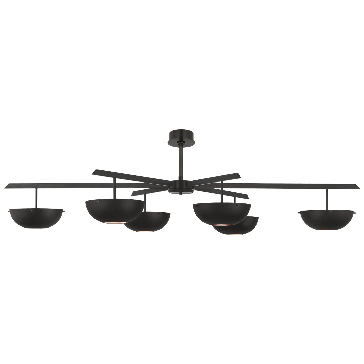 Valencia Grande 6 Matte Black Bronze Chandelier