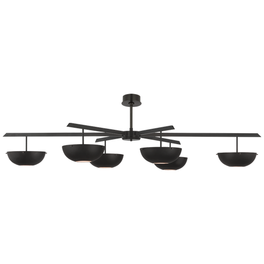 Valencia Grande 6 Matte Black Bronze Chandelier