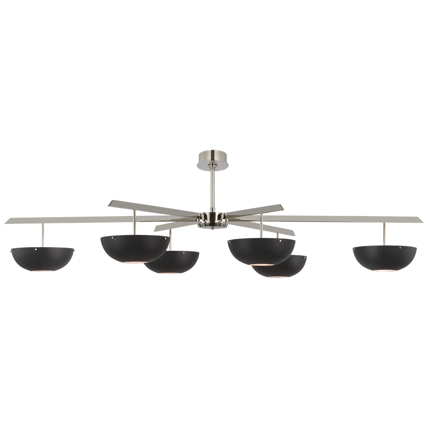 Valencia Grande 6 Matte Black Nickel Chandelier