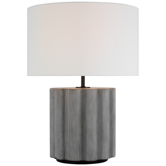 Scioto Lamp in Oyster Tinted Concrete 