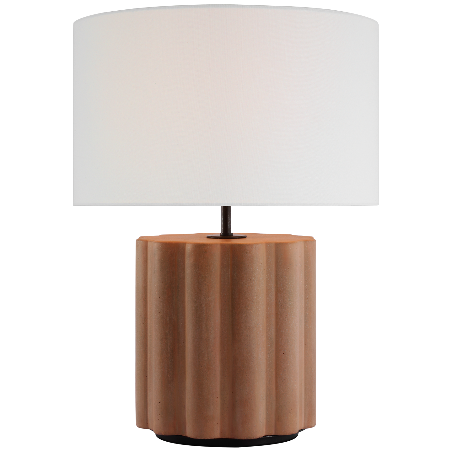 Scioto Terracotta Tinted Concrete Lamp 