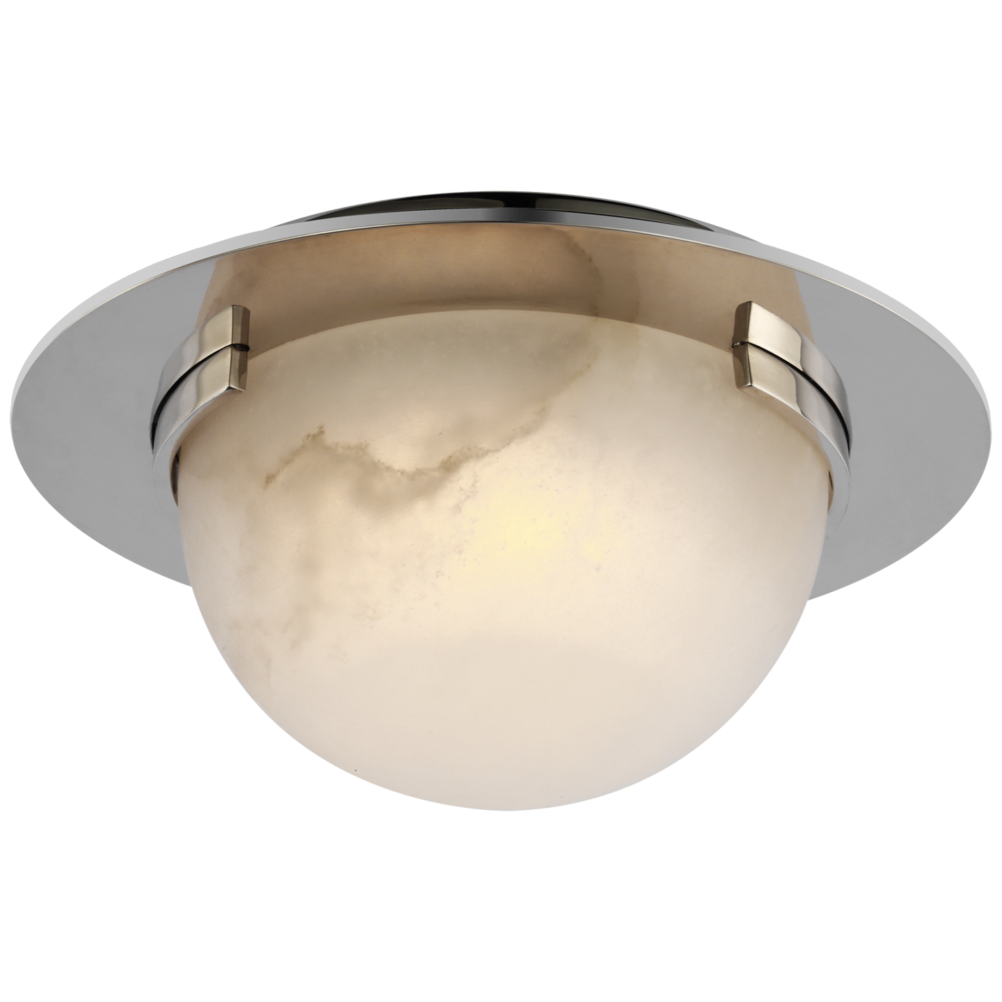 Melange Solitaire Nickel Ceiling Light 
