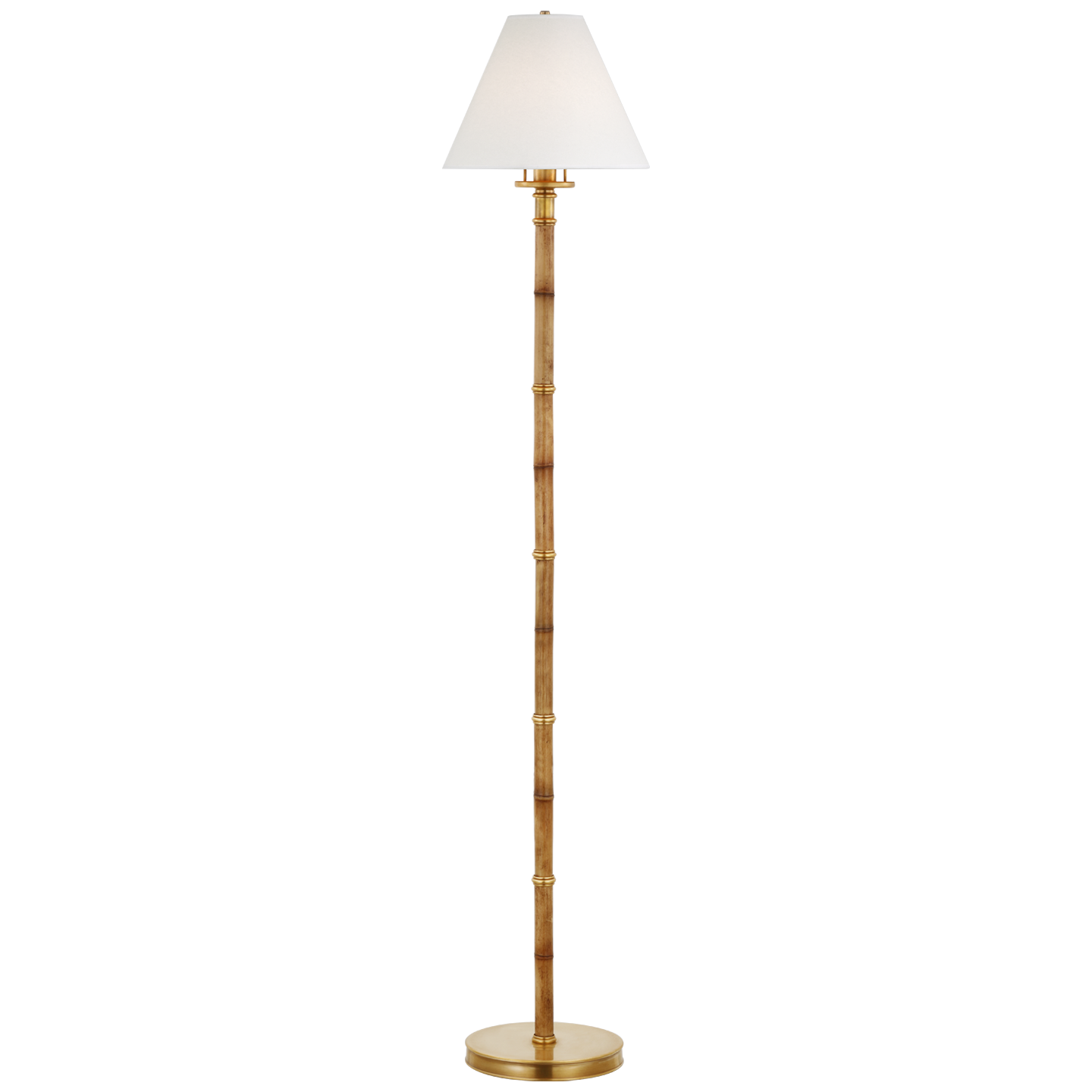 Dalfern Bamboo Brass Floor Lamp 
