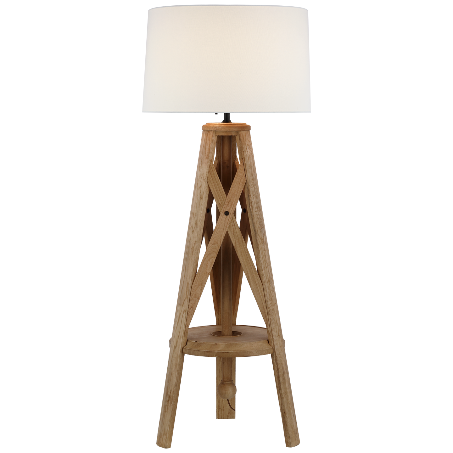 Holloway Natural Oak Floor Lamp