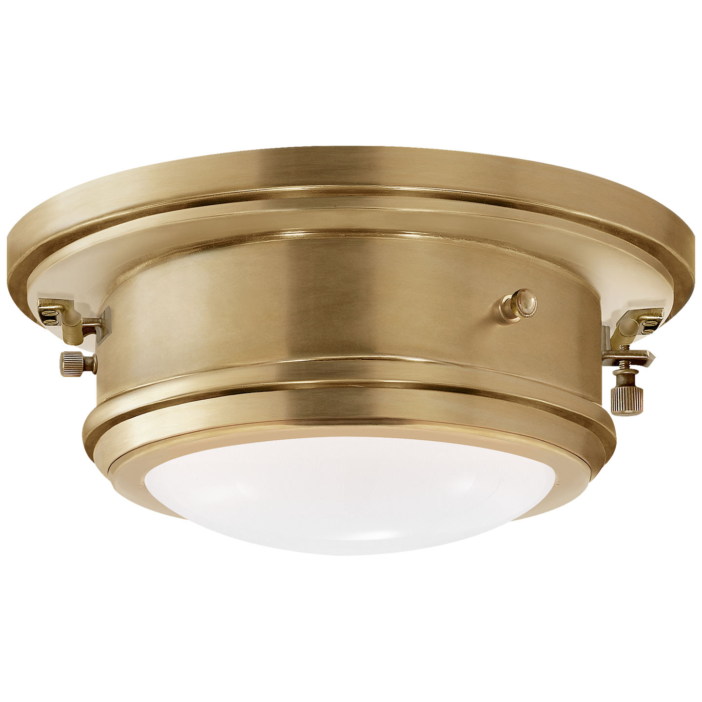 Porthole Small Ceiling Light Brass 