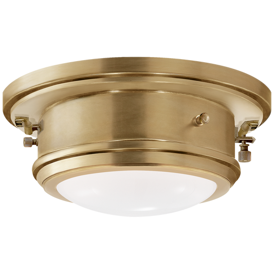 Porthole Small Ceiling Light Brass 