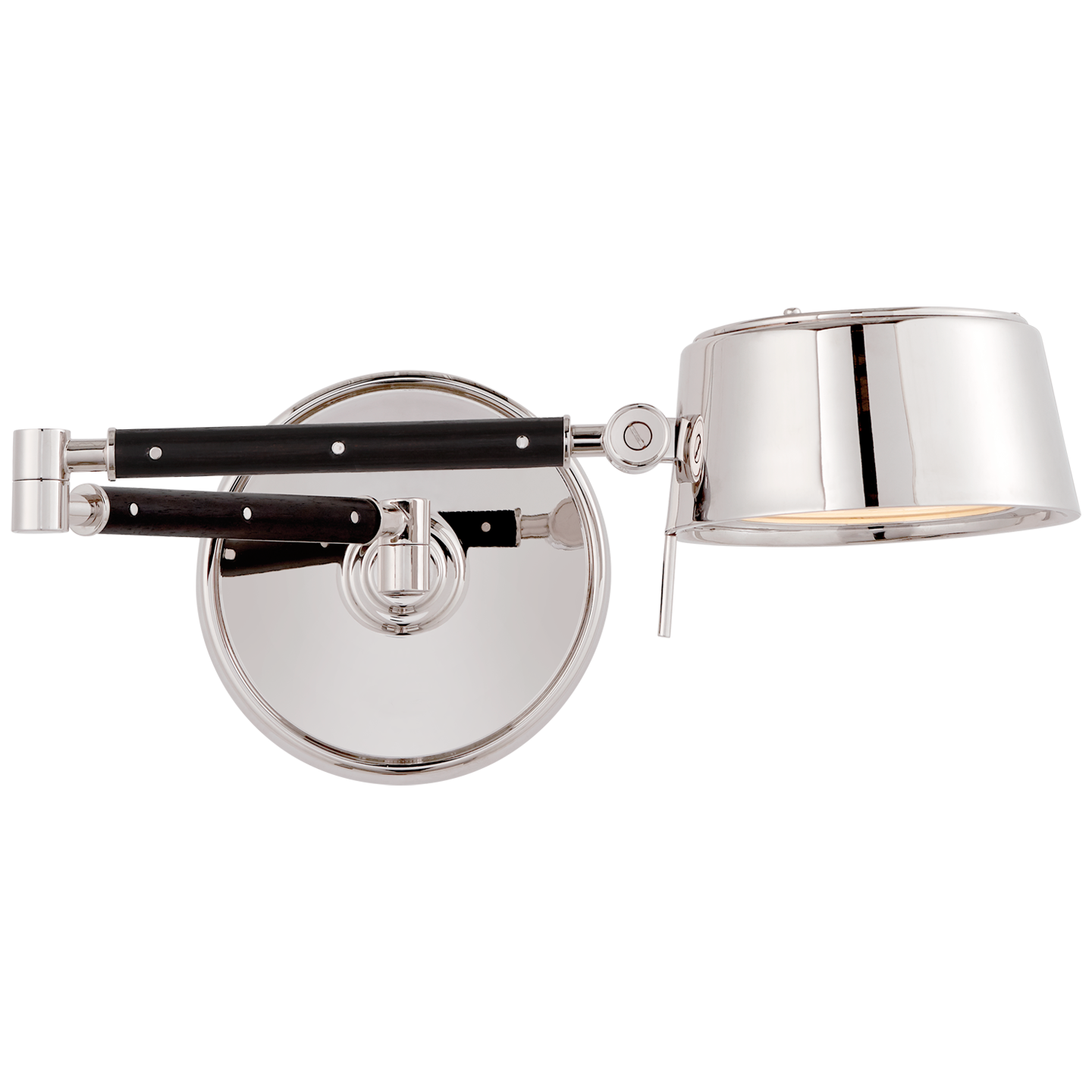 Alaster Nickel wall light