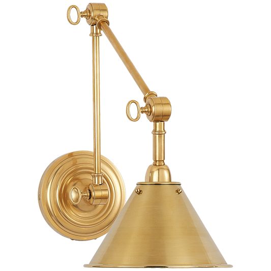 Anette Library Wall Lamp Brass