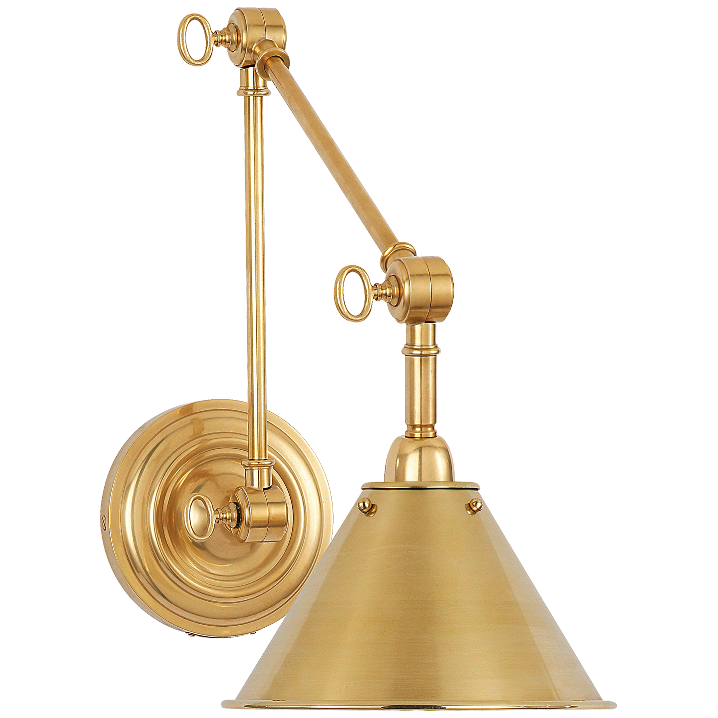 Anette Library Wall Lamp Brass