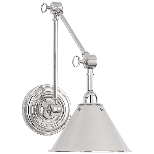 Anette Library Nickel Wall Lamp
