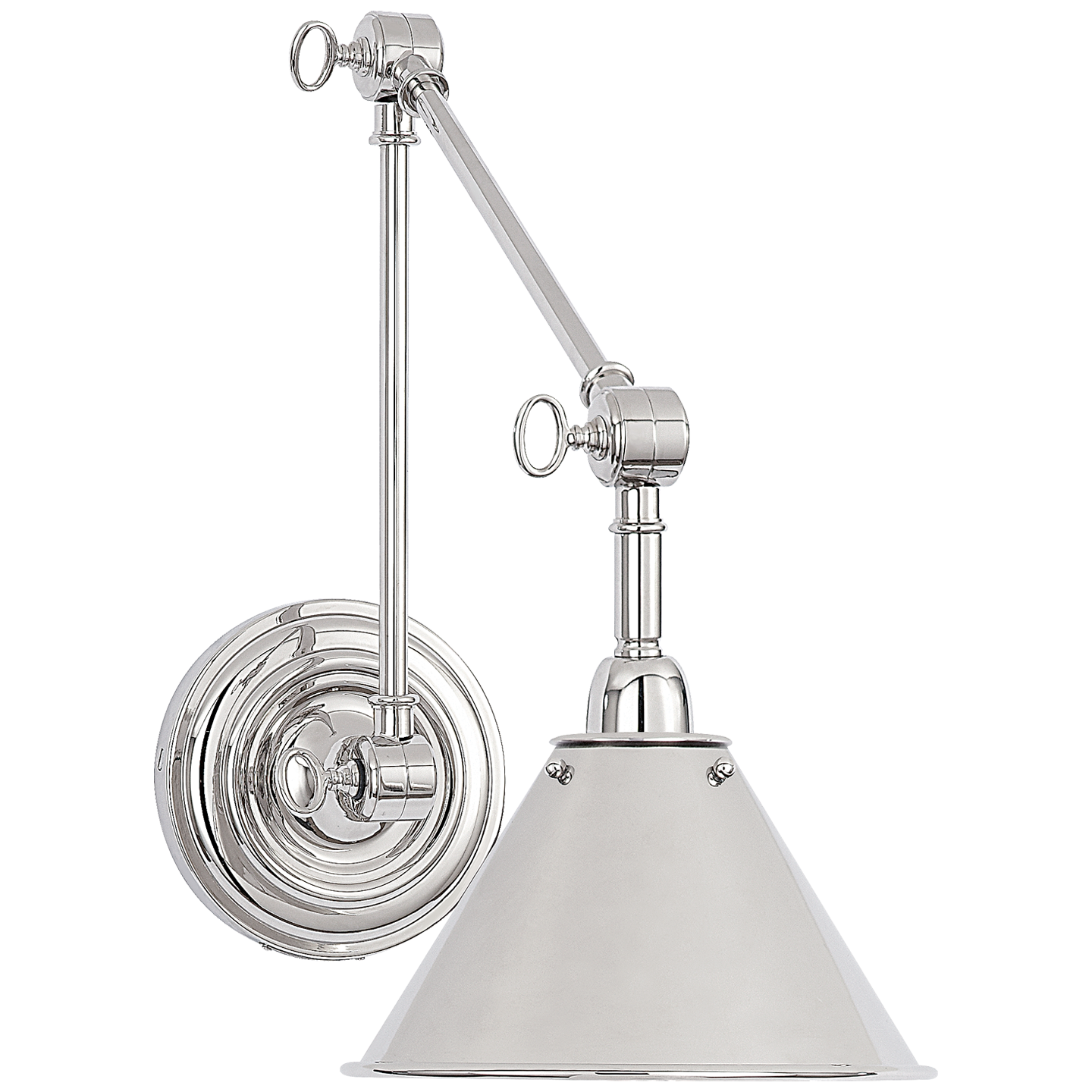 Anette Library Nickel Wall Lamp