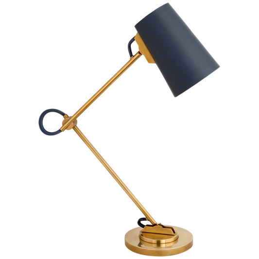 Benton Lamp Brass Navy