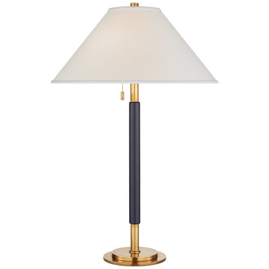 Garner Lamp Brass Navy