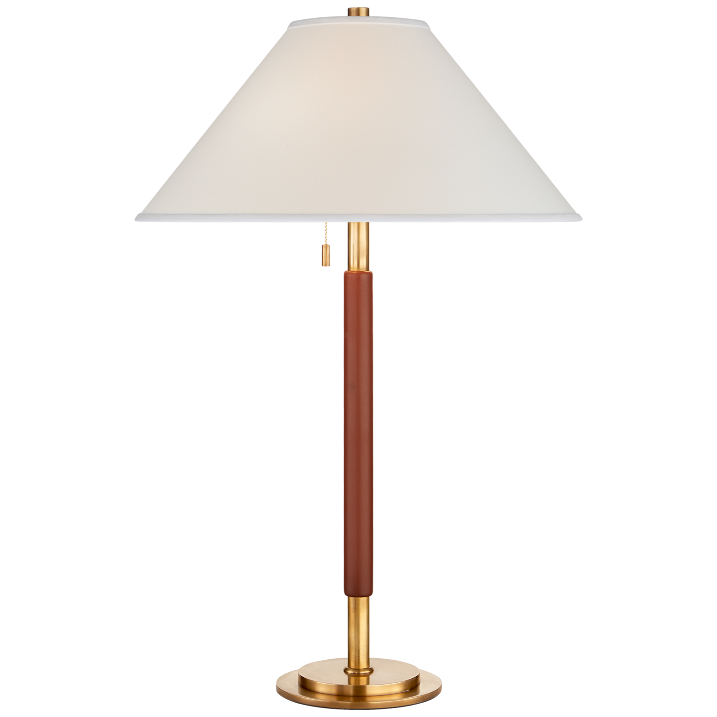 Garner Brass Saddle Lamp