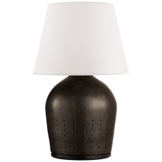 Kleine Halifax-Lampe aus schwarzer Keramik 