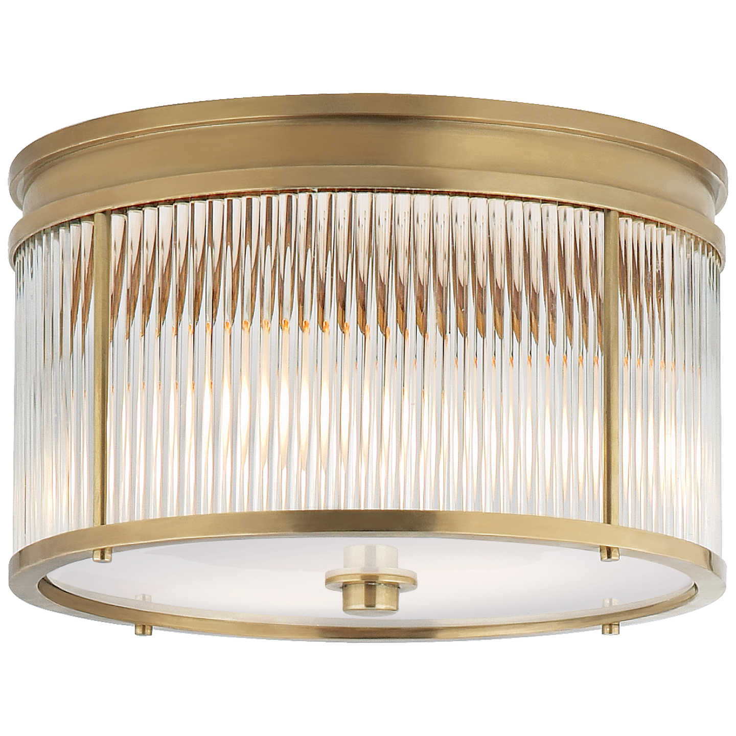 Allen Medium Round Brass Ceiling Light 