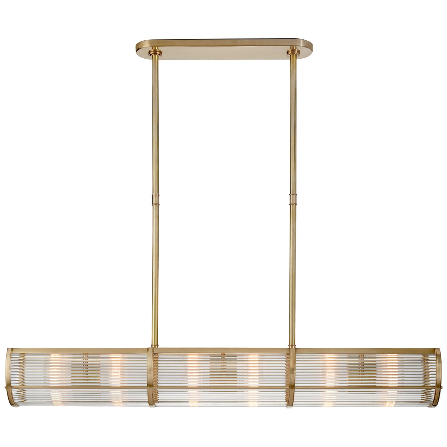Allen Linear Medium Brass Pendant 