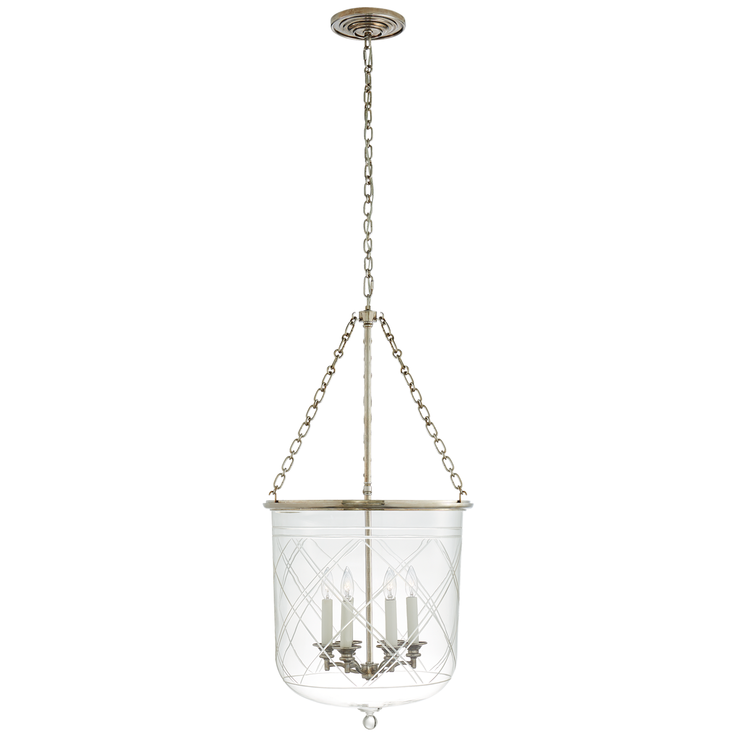 Cambridge Pendant Lamp Large Silver 