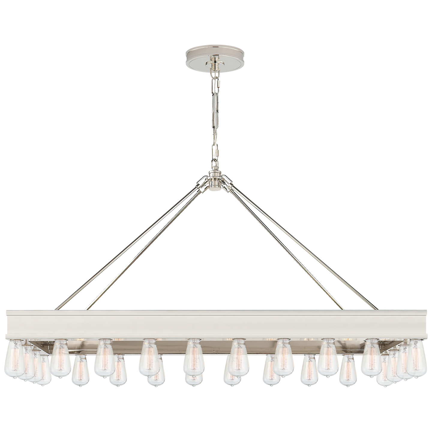 Suspension Roark Rectangulaire Nickel