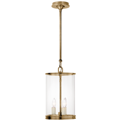Modern Small Pendant Lamp Brass 