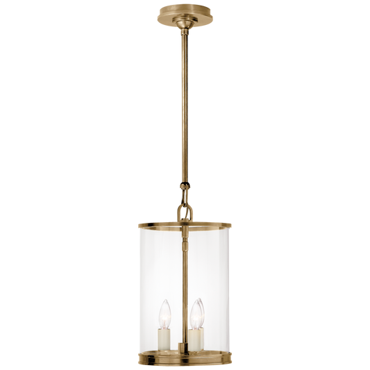 Modern Small Pendant Lamp Brass 