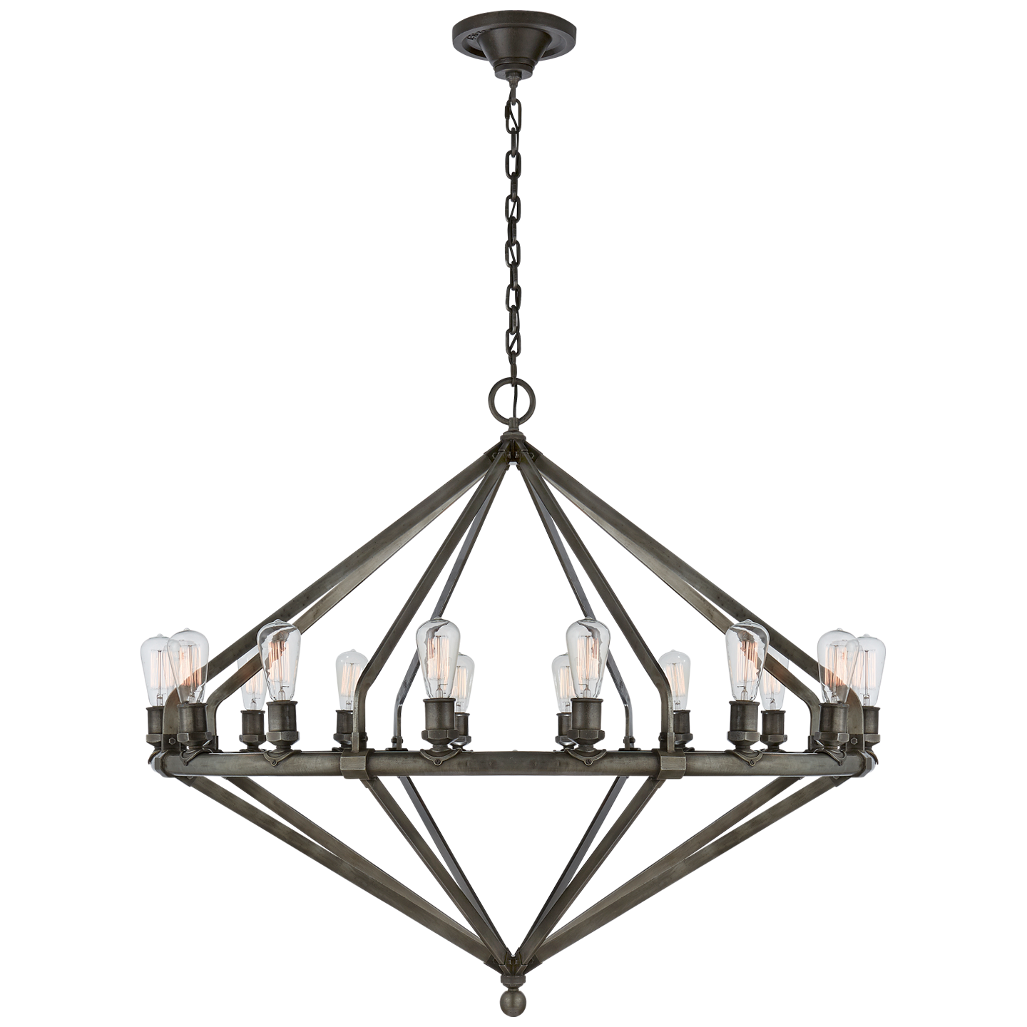 Archer Chandelier Extra Large Industrial Steel 