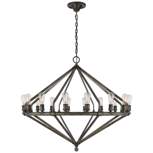 Archer Chandelier Extra Large Industrial Steel 