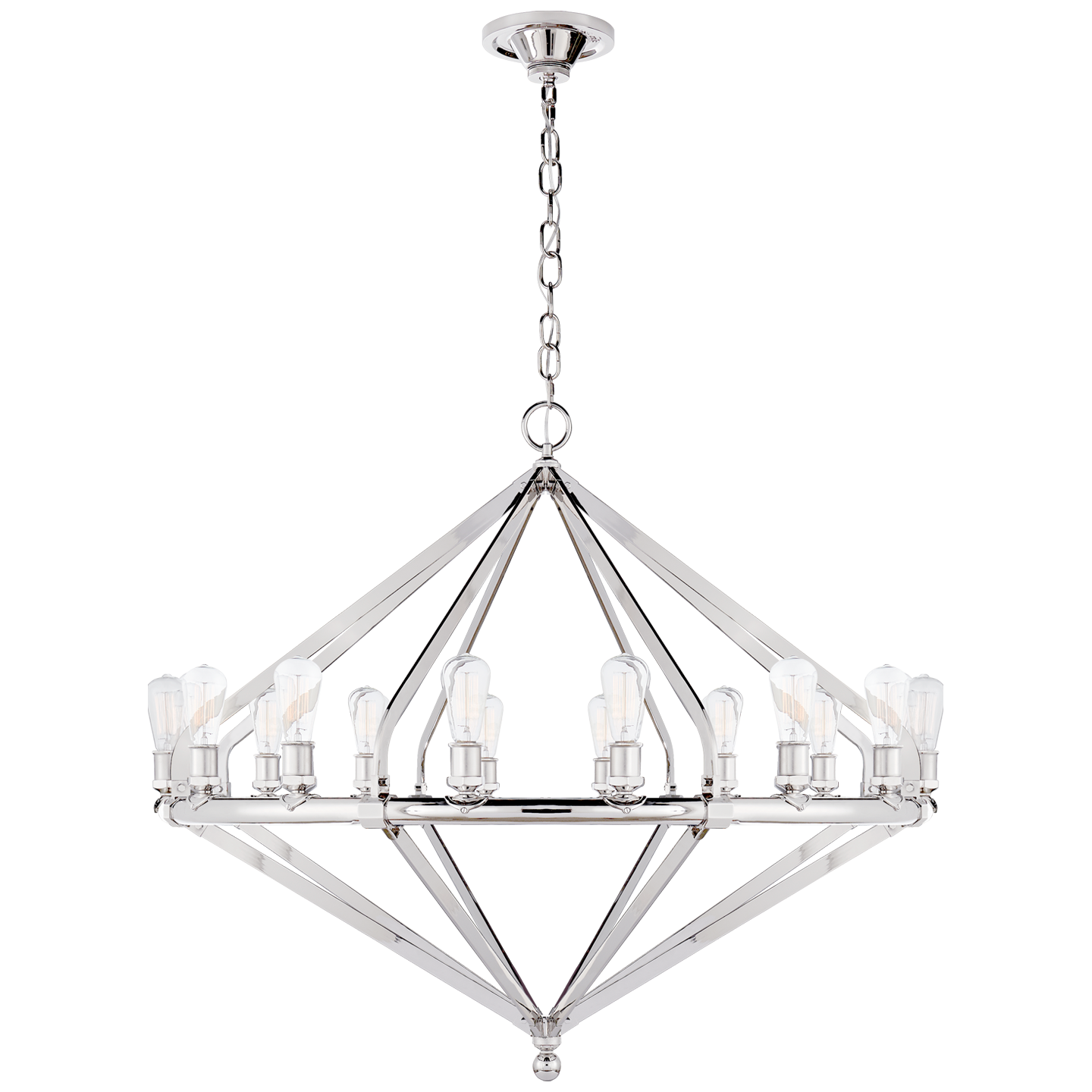 Archer Chandelier Extra Large Nickel 