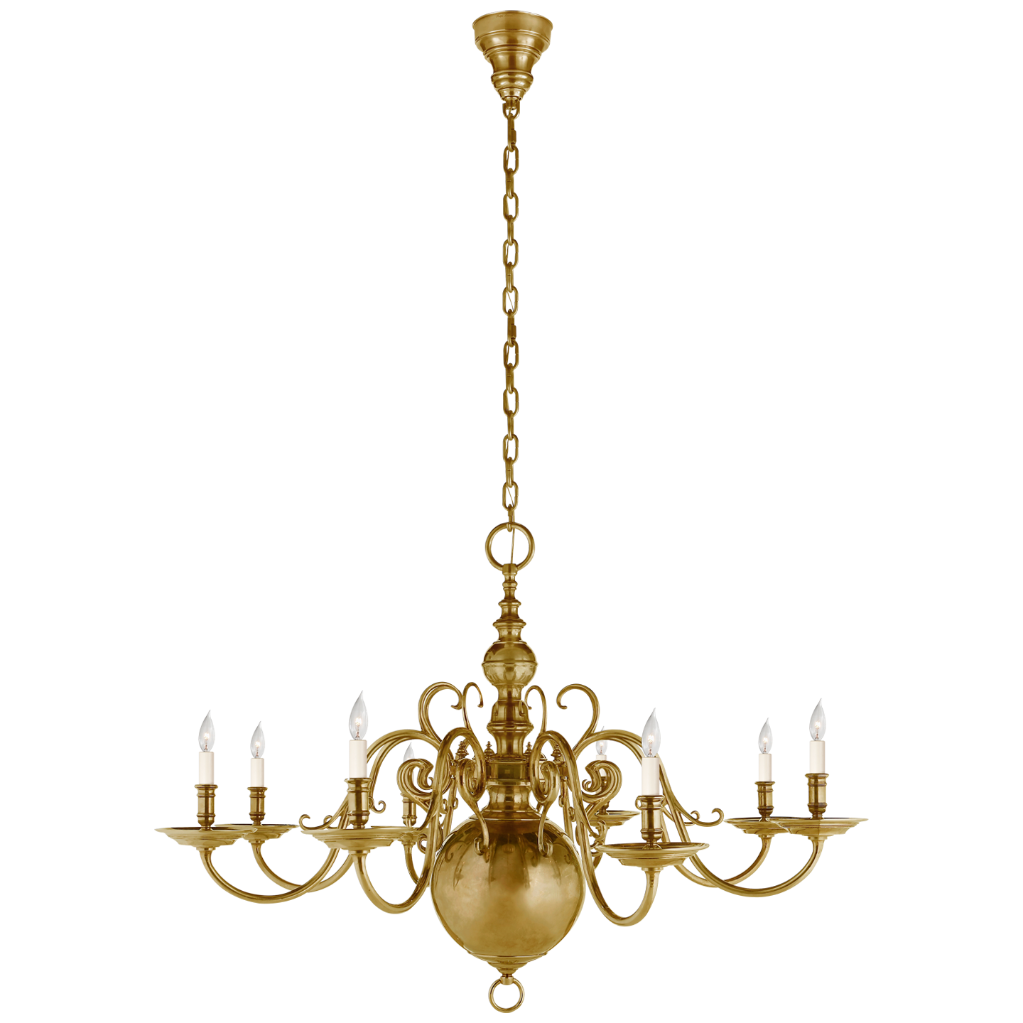 Lillianne Single Brass Chandelier 