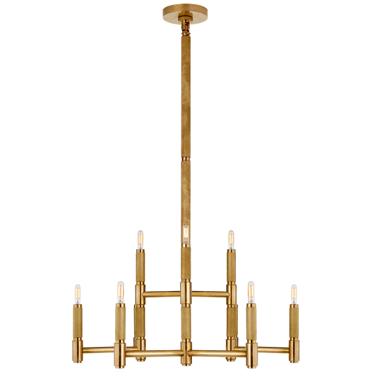 Barrett Medium Brass Chandelier