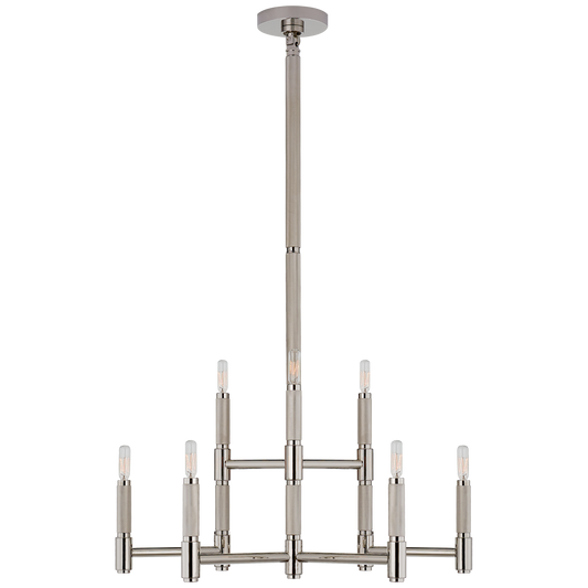 Barrett Medium Nickel Chandelier 