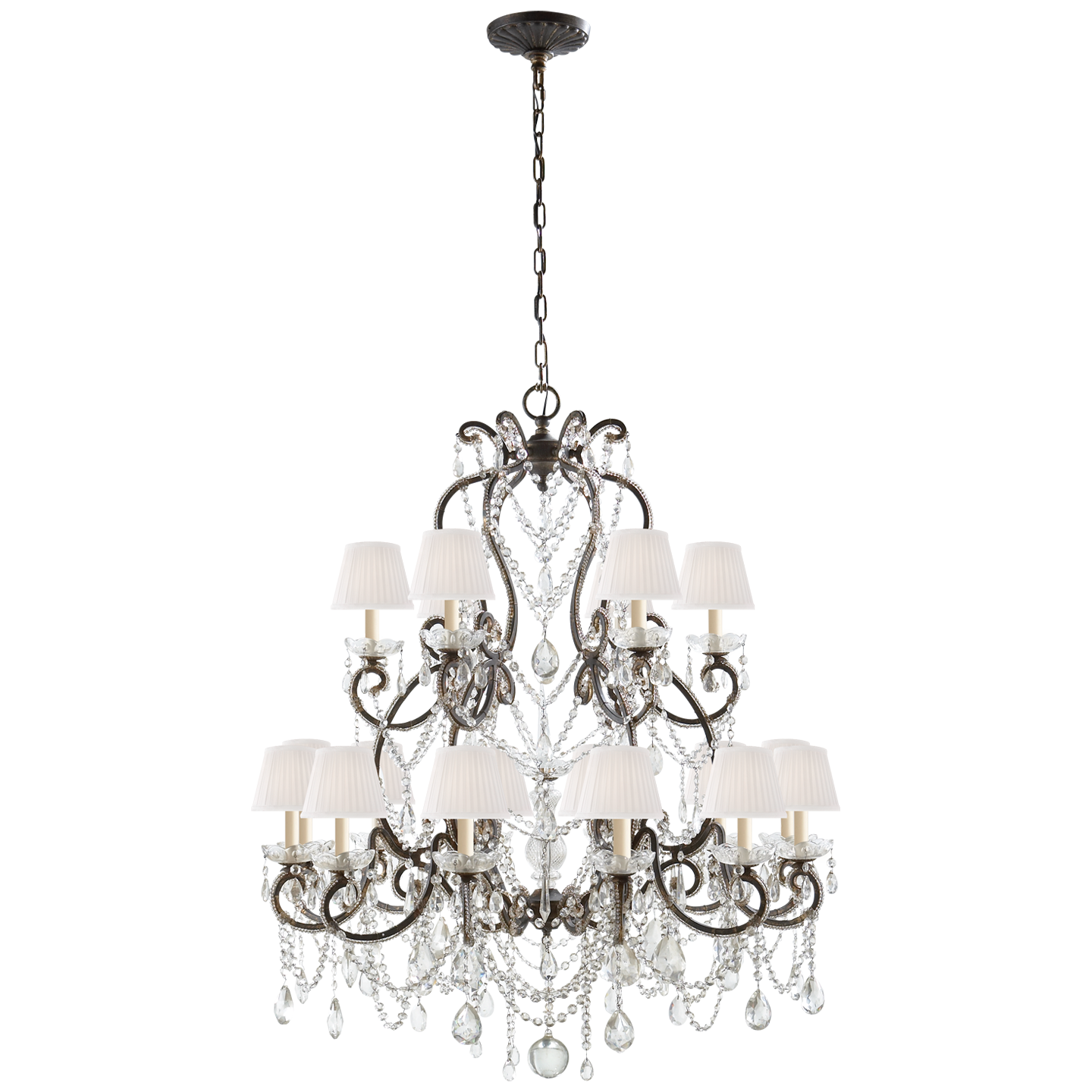 Lustre Adrianna Medium en Dorure Antique