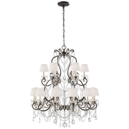 Adrianna Medium Chandelier in Antique Gilding 