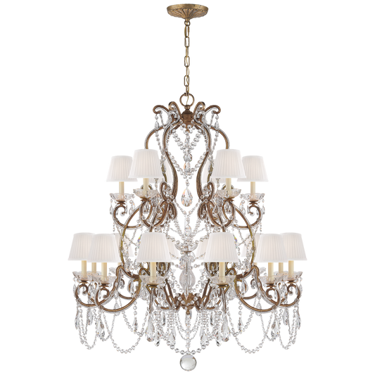 Adrianna Medium Chandelier in Golden Iron 