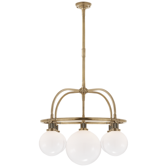 McCarren Single Brass Chandelier 