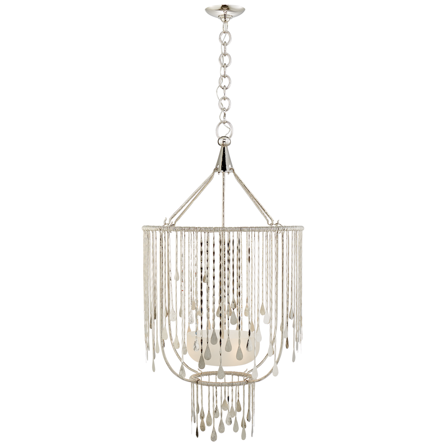 Kayla Medium Nickel Chandelier 