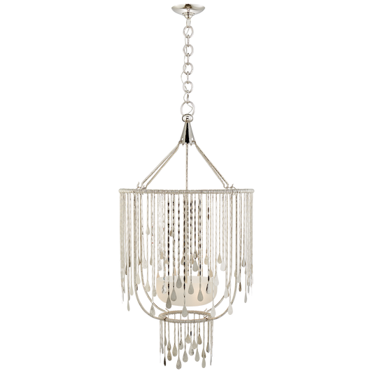 Kayla Medium Nickel Chandelier 