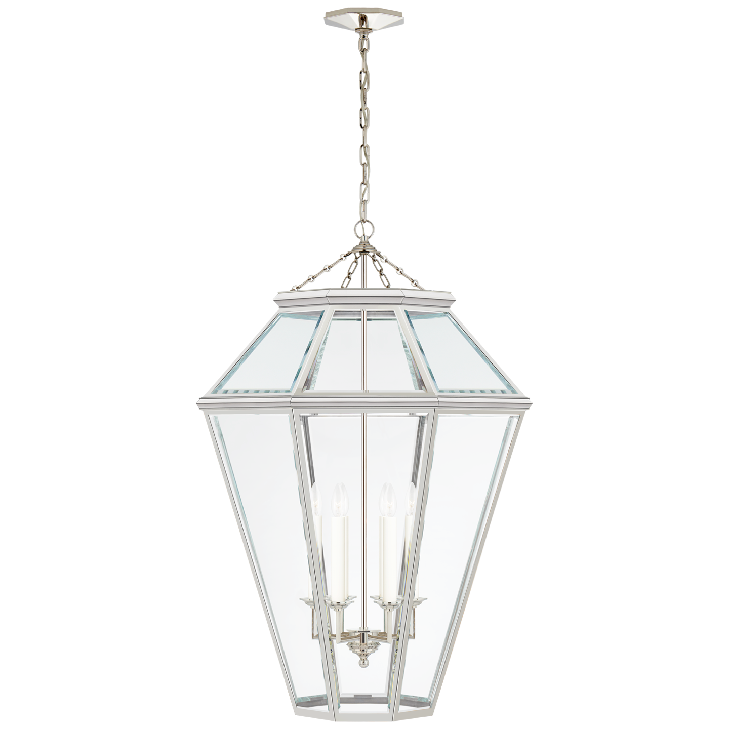 Edmund Large Nickel Pendant Lamp 