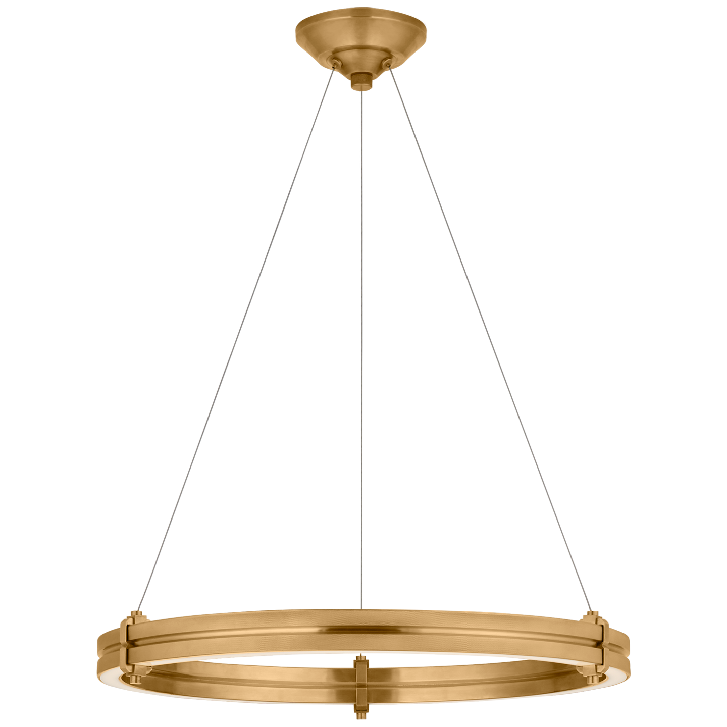 Paxton Chandelier 24" Brass 