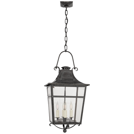 Carrington Small Outdoor Pendant Light French Rust