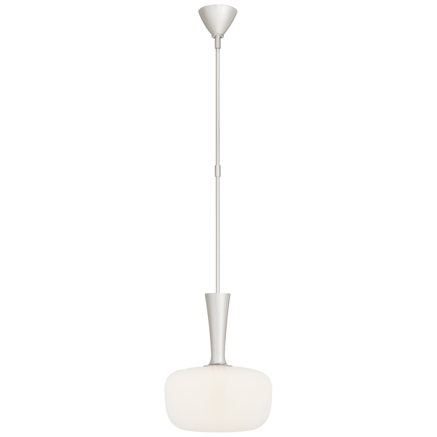 Sesia Small Oval Pendant Lamp Nickel 