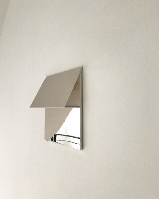 Esker Single Fold Nickel Wall Lamp 