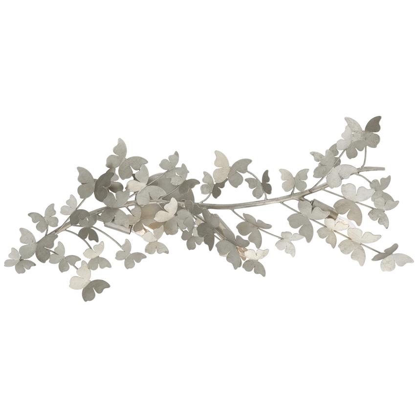 Applique Farfalle Large Feuille d'Argent Patinée