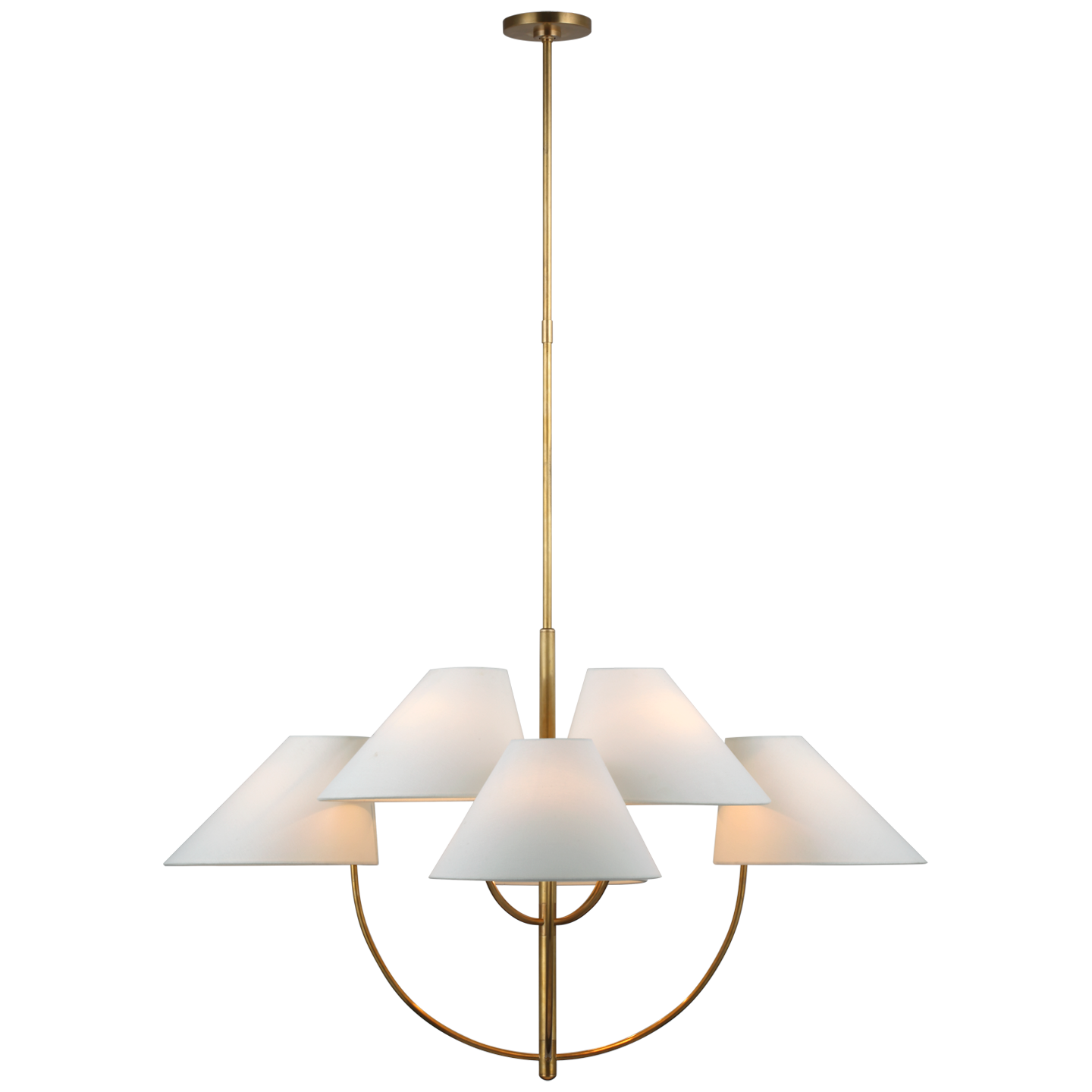 Chandelier Kinsley Large Two-Tier Laiton